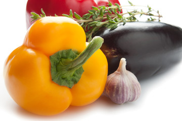 Colourful bell peppers
