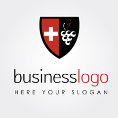 swiss logo with grapes
