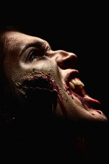 closeup horror