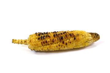 Fototapeta premium Appetizer grilled corn in white background