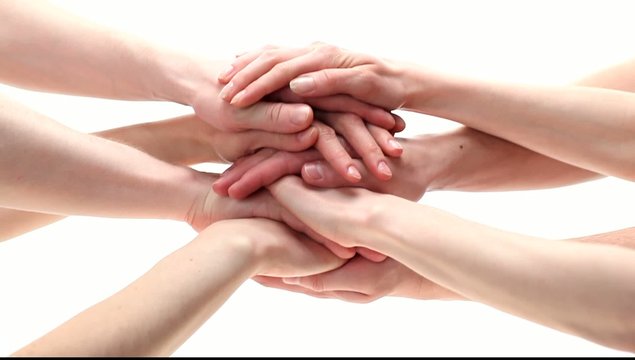 Many hands getting together