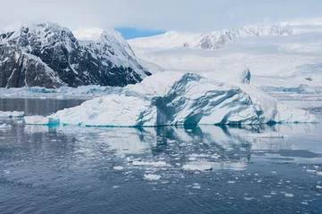 Fototapete Antarktis Deffirent forms of icebergs, Antarctica