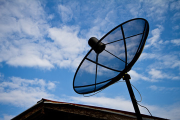 Rear Satellite dish .