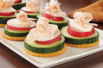 Canapes closeup