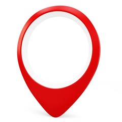 3d red round pointer locator