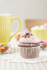 Party with cupcakes