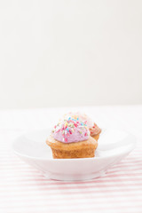 Cupcakes on a plate