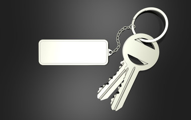 Schlüssel mit Anhänger ohne Text