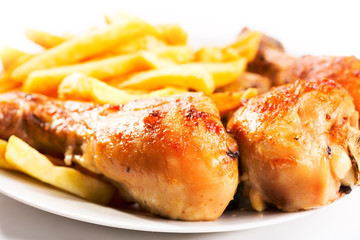 roasted chicken leg