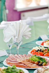 Wedding table setting