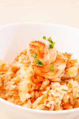 fried rice with shrimps