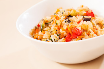 rice with vegetables