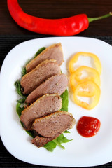baked meat dish