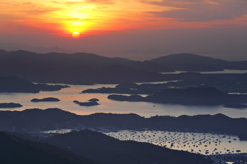 Fototapeta premium Sai Kung at morning, Hong Kong