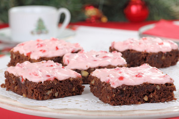 Fototapeta na wymiar Christmas Brownies