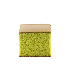 Fototapeta na wymiar Sponge cake , Green tea