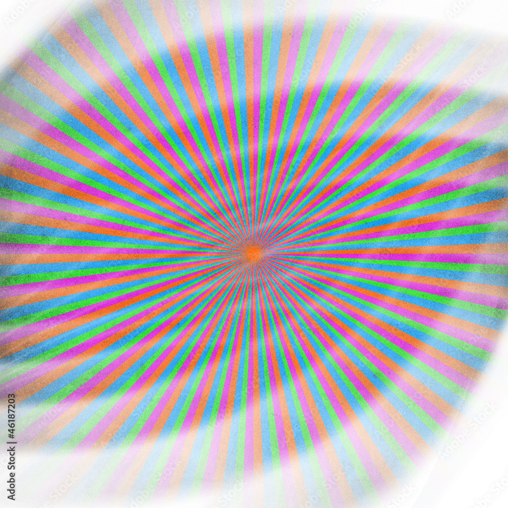 Sticker abstract rays pattern