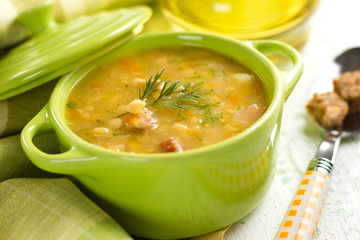 Pea soup