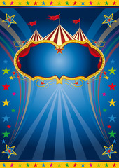 rainbow circus vintage poster