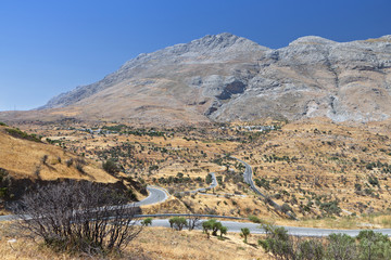 Fototapeta na wymiar Górski krajobraz z Kreta wyspie w Grecji