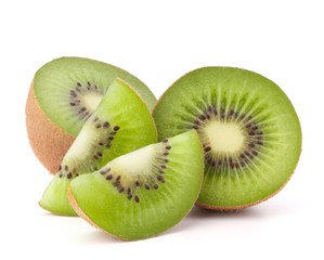 Kiwi fruit sliced segments