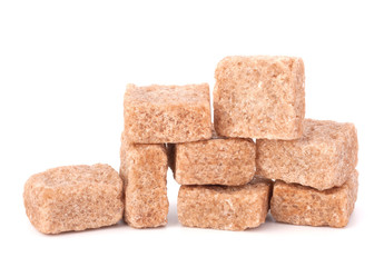 Lump brown cane sugar cubes