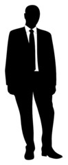 Silhouette eines Geschäftsmannes