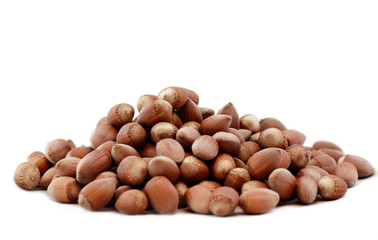 Tasty hazelnuts, close up