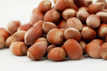 Tasty hazelnuts, close up