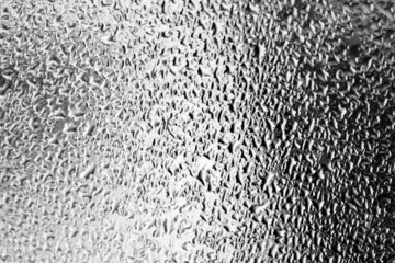 drops of water on glass