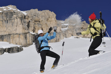 Winterspass in den Bergen