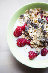 Musli and Raspberries