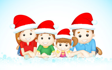Fototapeta premium Christmas Family