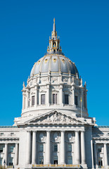 Fototapeta na wymiar City Hall w San Francisco, Kalifornia, USA