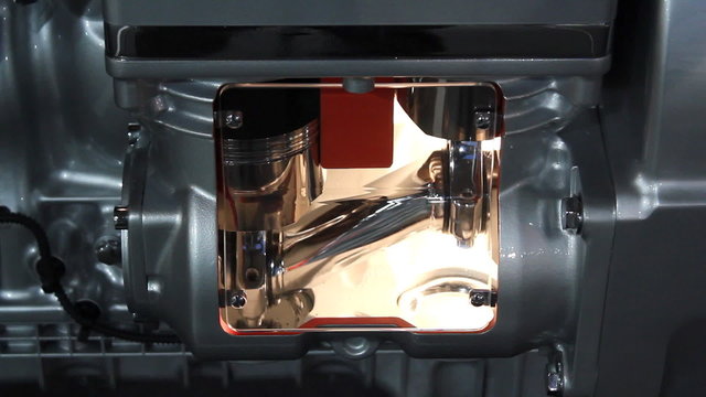 truck engine work detail
