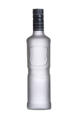 bottle iced of vodka isolated