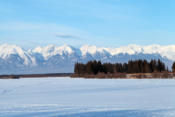 Fototapeta na wymiar Irkut Rzeka, Syberia, Rosja