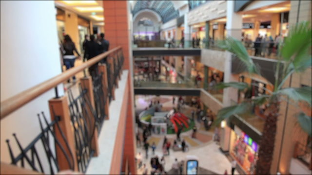 time lapse people in the mall, de focus shoot