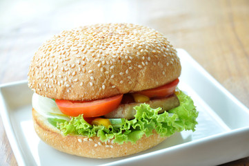 Hamburger pork