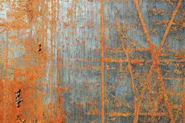 Scratched rusty metal texture