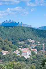 Fototapeta na wymiar wieś Levie, Korsyka
