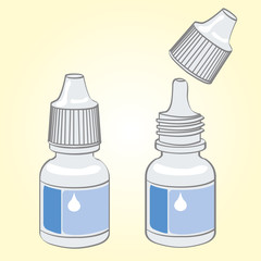 Eye drops vector