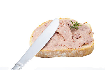 Bread with foie gras