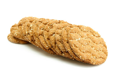 tasty crispbread isolated on white