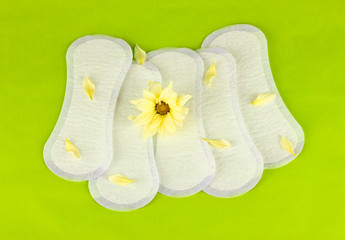 daily panty liners and yellow flower
