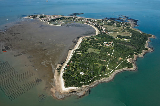 Photo aérienne de l'île d'Aix