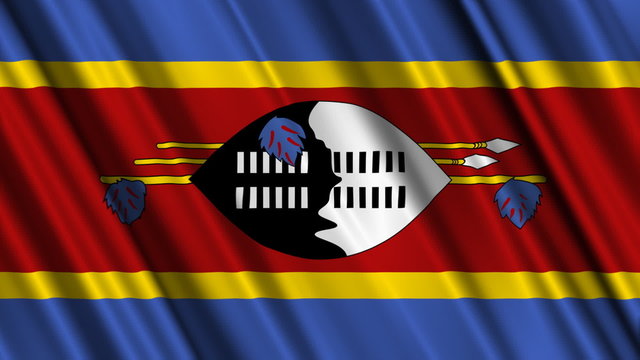 Swaziland Flag looping animation