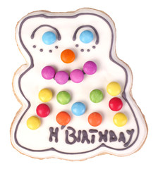 Happy birthday gingerbread man