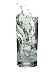 glass of water with splash