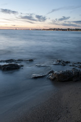 beautiful sunset on the beach